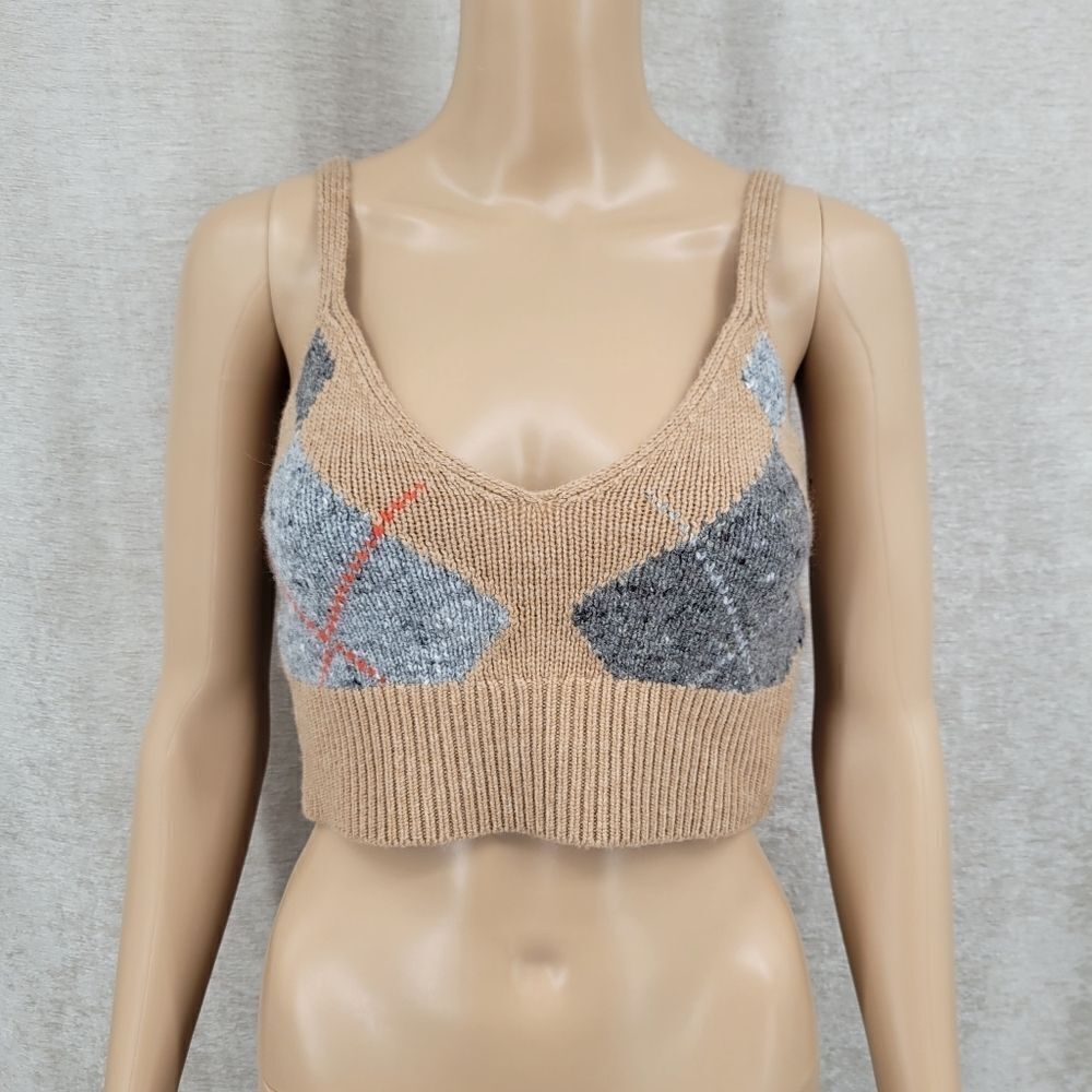 Polo Ralph Lauren Argyle Wool-Cashmere-Blend Bralette NWT - Picture 2 of 9